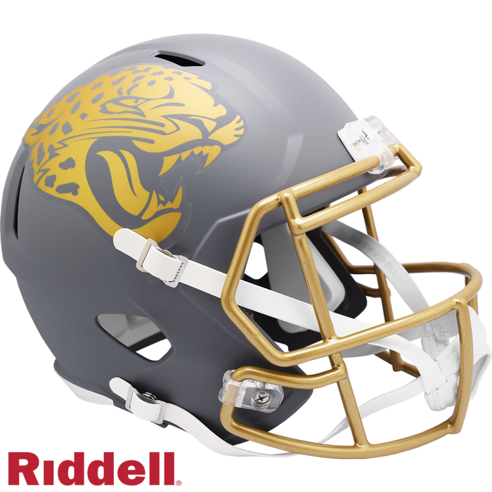 Jacksonville Jaguars Helmet Riddell Replica Full Size Speed Style Slate Alternate-0