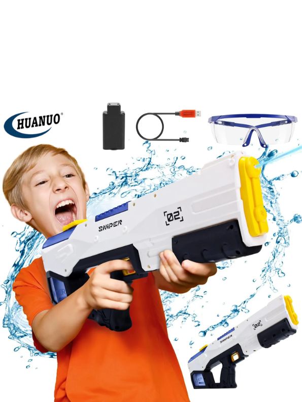 JetForce 3000 - Electric Water Gun - 450CC, 39 FT Range, Electric & Manual Squirt Gun for Adults & Kids LMI14347