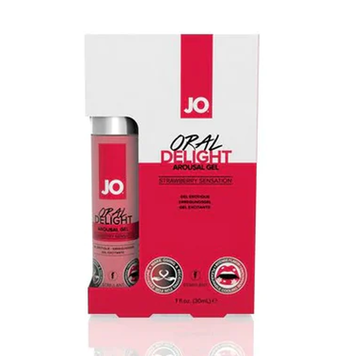 JO Oral Delight  - Strawberry - Stimulant 1 floz / 30 mL