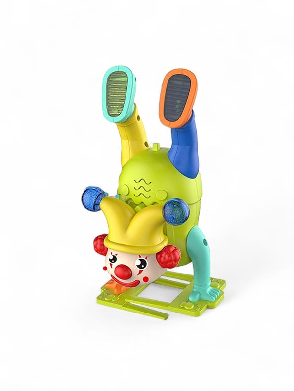 Joker Dancing Toy Walking With Music & LED Light - Green (L-103) - Toyloft