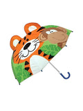 Jungle Safari - Kids Umbrella with Tiger and Monkey Design |  Fun & Durable Umbrella for Children NOV6221.