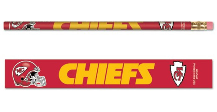 Kansas City Chiefs Pencil 6 Pack-0