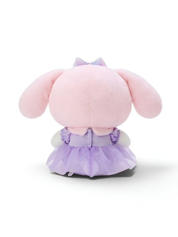 Kawaii 10 Inch My Melody Plush Toy with Purple Lace Dress ST16646.