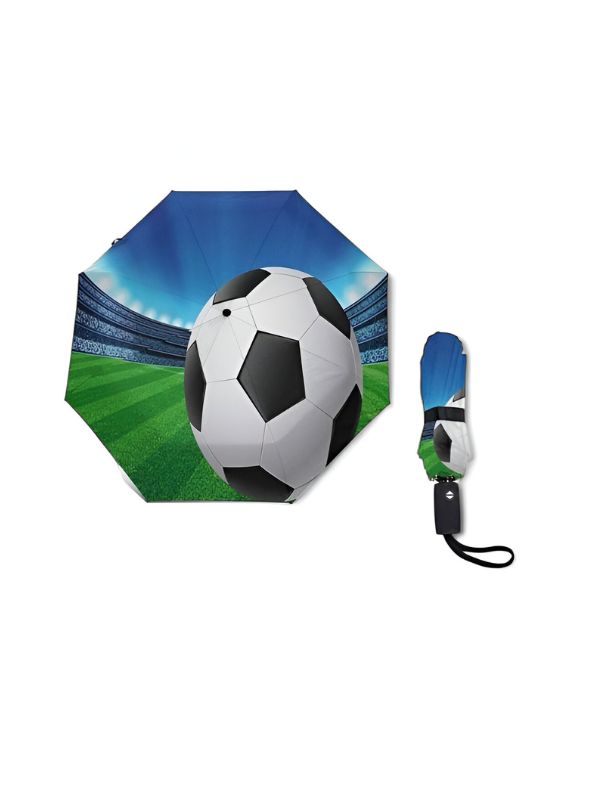 KickBrella - Fun Football Print Umbrella for Boys & Girls | Lightweight & Waterproof NOV9931.