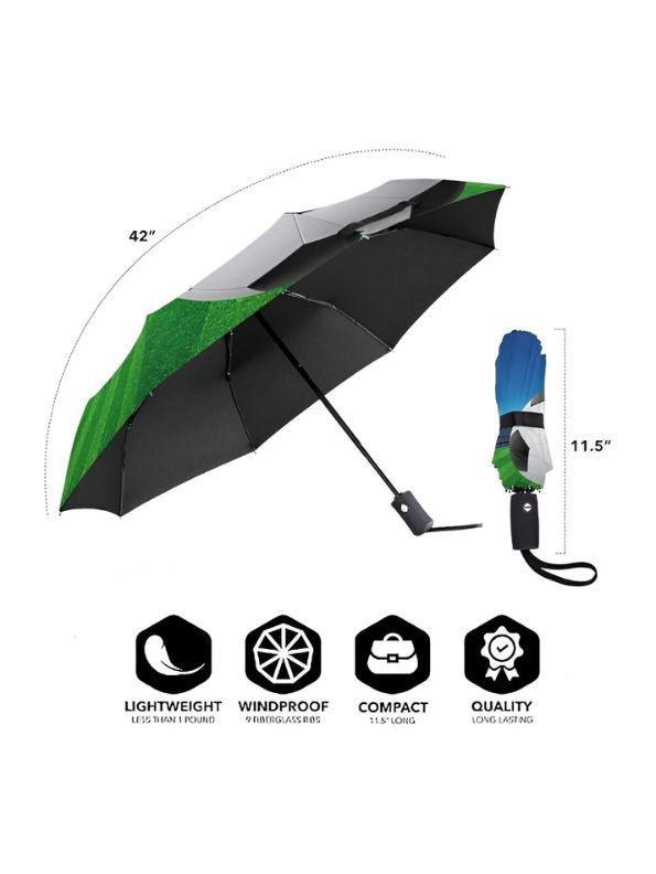 KickBrella - Fun Football Print Umbrella for Boys & Girls | Lightweight & Waterproof NOV9931.