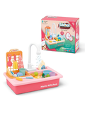 Kids Kitchen Sink Toy with Running Water – 20 Pcs Play Kitchen Accessories Set TV4609