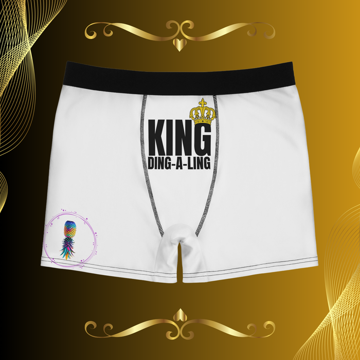 King Ding-A-Ling Men's Boxer Briefs - Comfortable & Fun Underwear for Men