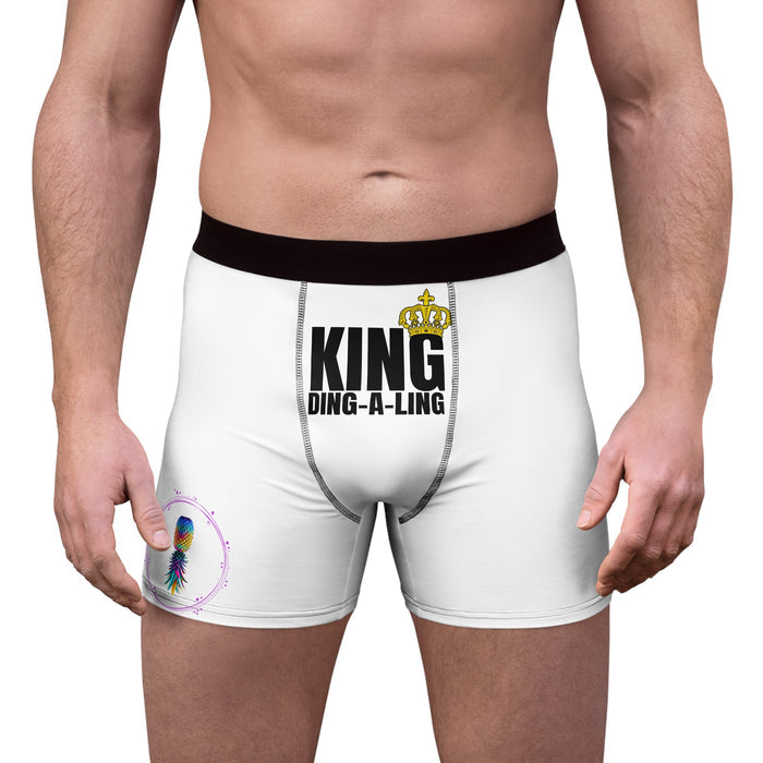 King Ding-A-Ling Men's Boxer Briefs - Comfortable & Fun Underwear for Men