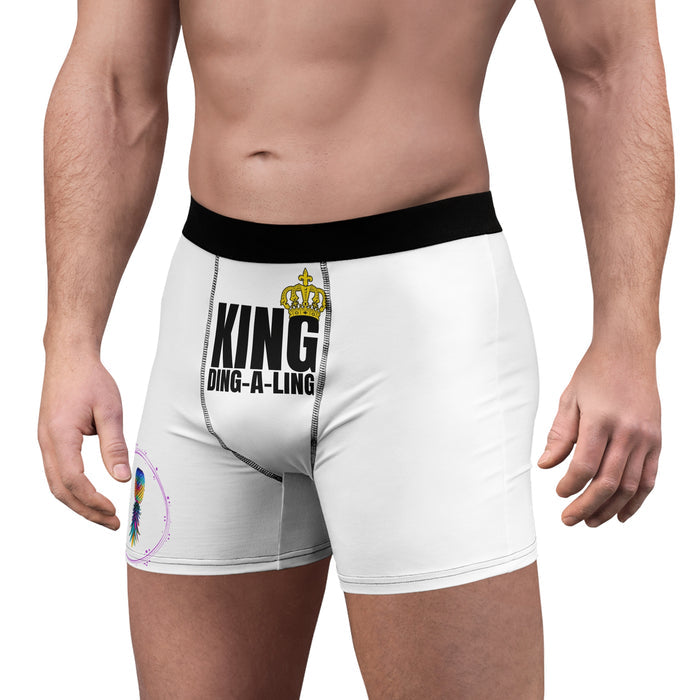 King Ding-A-Ling Men's Boxer Briefs - Comfortable & Fun Underwear for Men