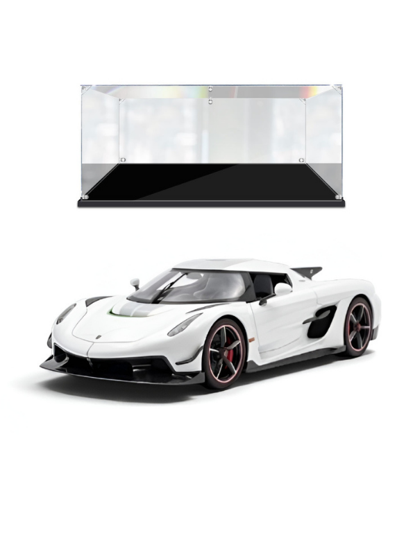Koenigsegg Jesko Diecast Model Car 1:32 Scale with Acrylic Display Case White MD526.
