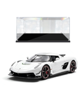 Koenigsegg Jesko Diecast Model Car 1:32 Scale with Acrylic Display Case White MD526.