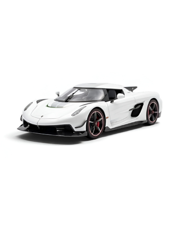 Koenigsegg Jesko Diecast Model Car 1:32 Scale with Acrylic Display Case White MD526.