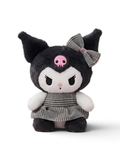 Kuromi Plush Doll – 8-Inch Cute Sanrio Stuffed Animal in Plaid Dress ST11436