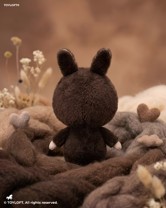 Labubu Monster Series Brown 8" Cute Bunny Plush Toy Doll ST15568