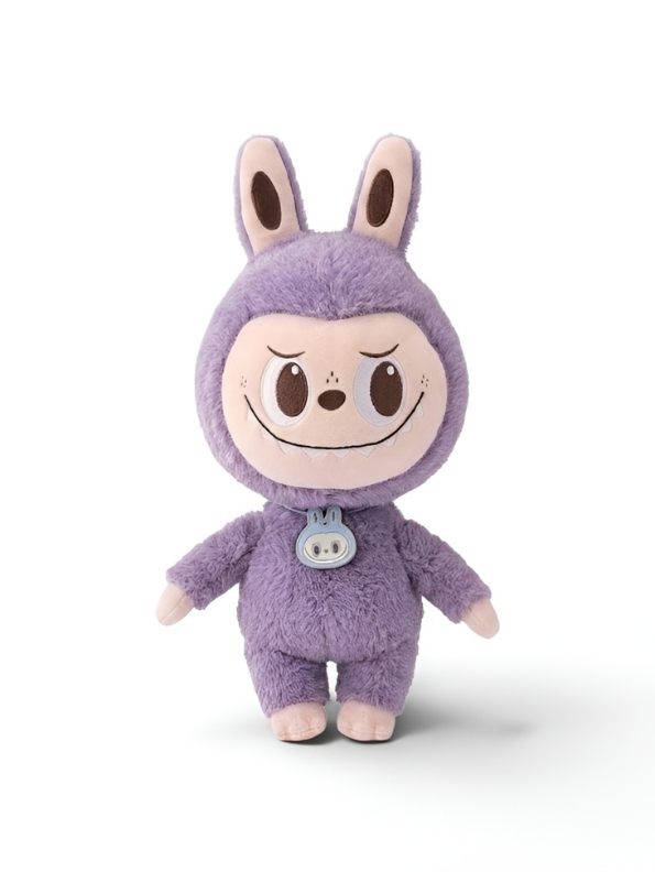 Labubu Monster Series Lavender 8" Cute Bunny Plush Toy Doll ST15568