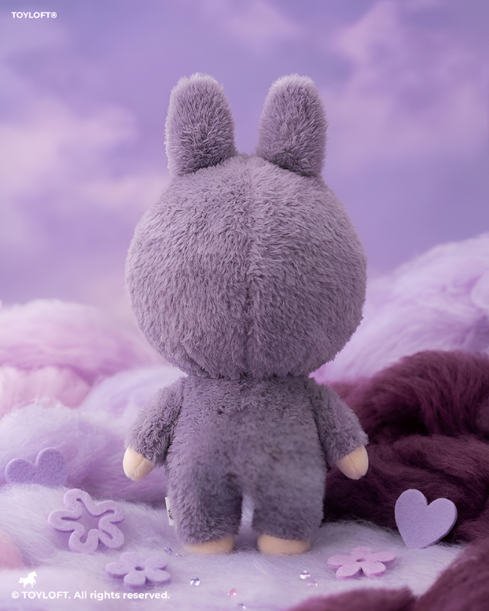 Labubu Monster Series Lavender 8" Cute Bunny Plush Toy Doll ST15568