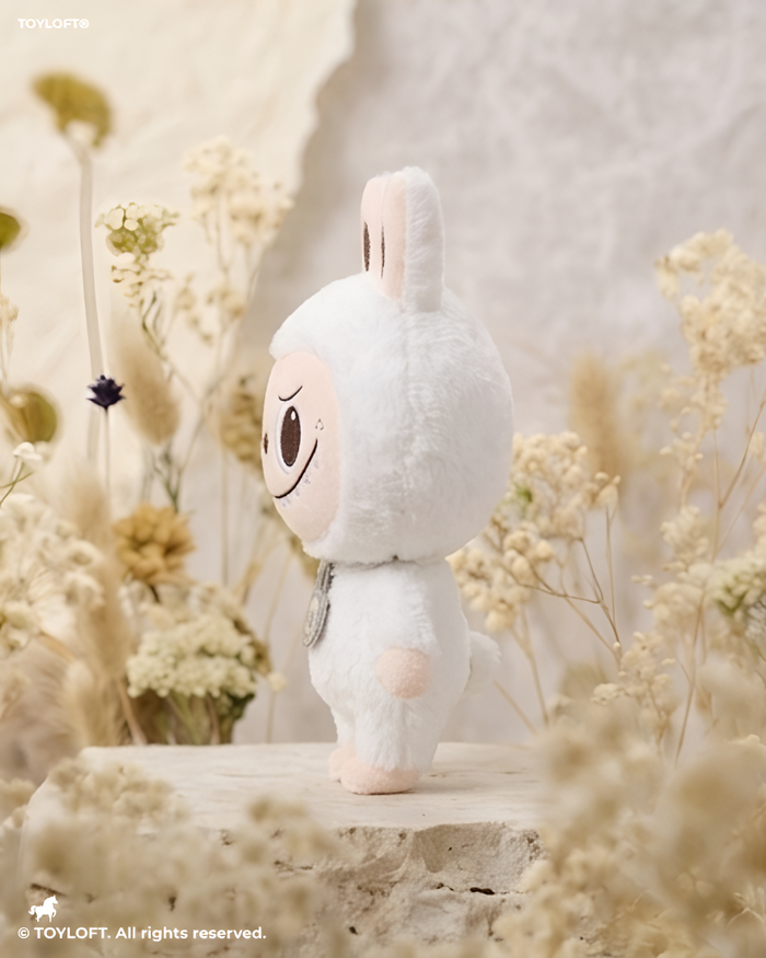 Labubu Monster Series White 8" Cute Bunny Plush Toy Doll ST15568