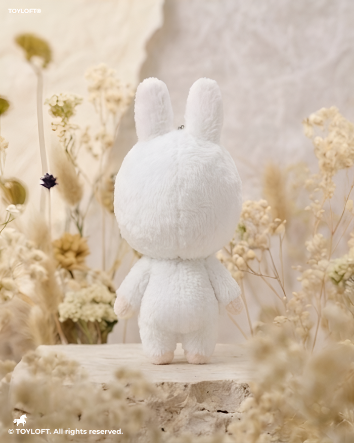 Labubu Monster Series White 8" Cute Bunny Plush Toy Doll ST15568