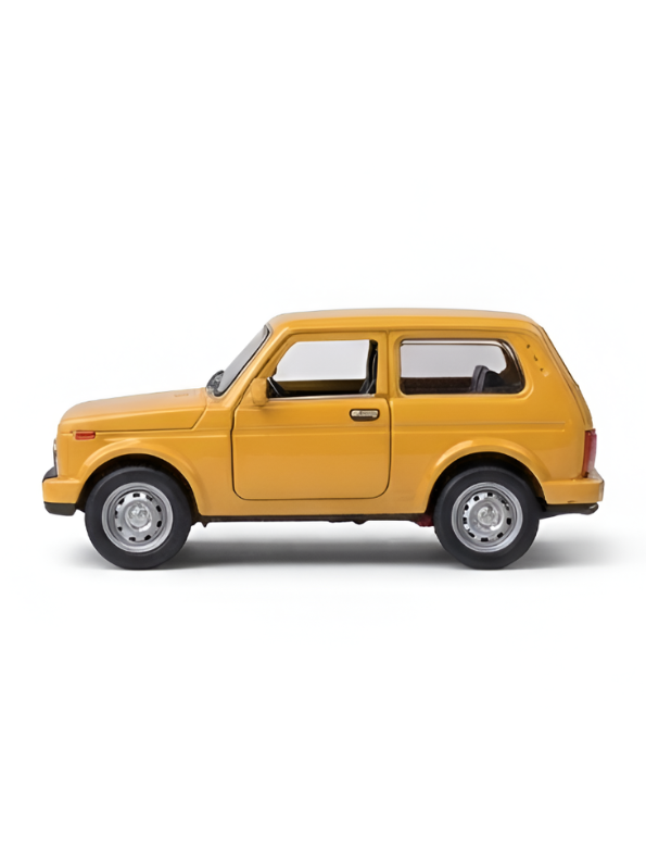 Lada Niva Simulated Vehicle Model Car 1:24 Scale – Yellow Collectible Miniature MD247