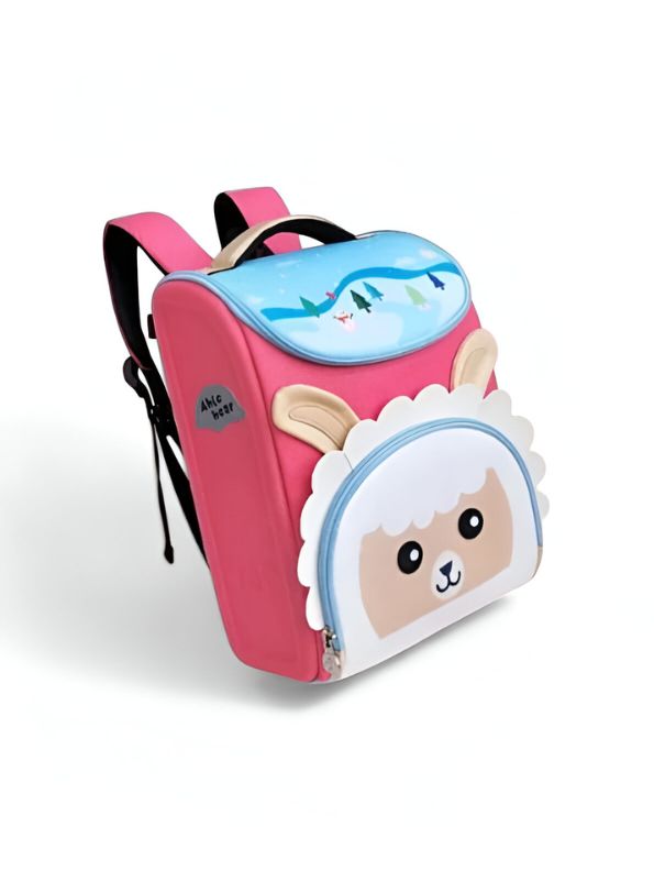 Lambie - Lamb Face Kids Backpack for School, College & Kindergarten | Cute Bag for Girls & Boys NOV5581.