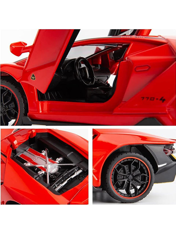 Lamborghini Centenario LP770 Diecast Metal Model Car - Red Big Size (L12-109) - Toyloft