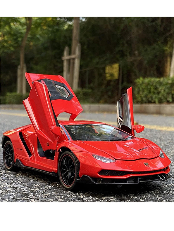 Lamborghini Centenario LP770 Diecast Metal Model Car - Red Big Size (L12-109) - Toyloft