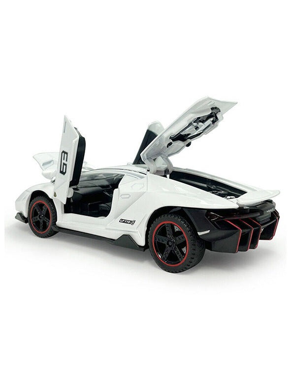 Lamborghini Centenario LP770 Metal Model Diecast Cast - White Scale 1:32 (T-M-14) - Toyloft