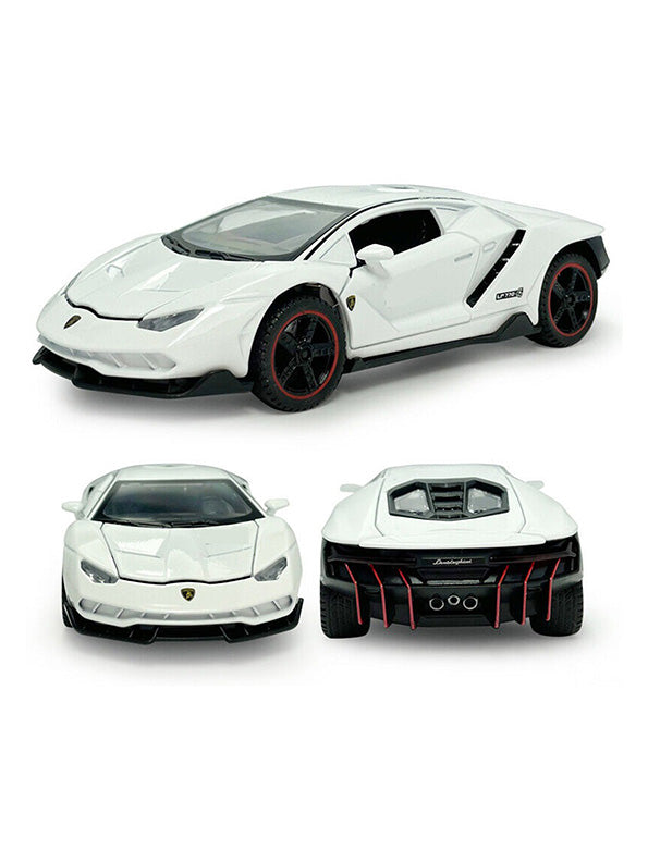 Lamborghini Centenario LP770 Metal Model Diecast Cast - White Scale 1:32 (T-M-14) - Toyloft