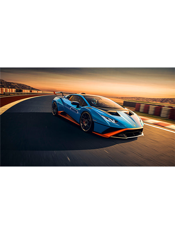 Lamborghini Huracán STO Model 1:24 Scale Diecast Car - Blue Metal Collectible | TV-O-24 - Toyloft