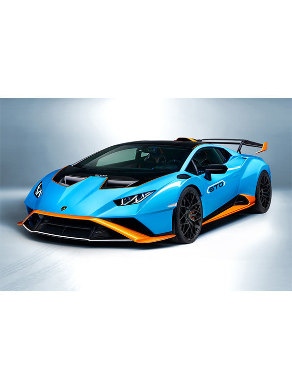 Lamborghini Huracán STO Model 1:24 Scale Diecast Car - Blue Metal Collectible | TV-O-24 - Toyloft
