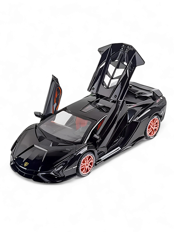 Lamborghini Sian FKP 37 Diecast Metal Model Car - Black (L12-110) - Toyloft