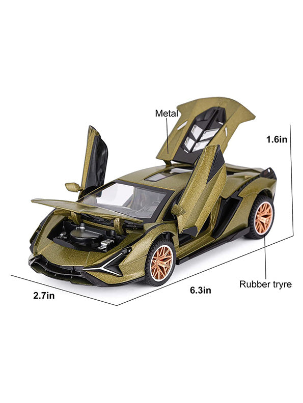Lamborghini Sian FKP 37 Diecast Metal Model Car - Brown (L12-110) - Toyloft