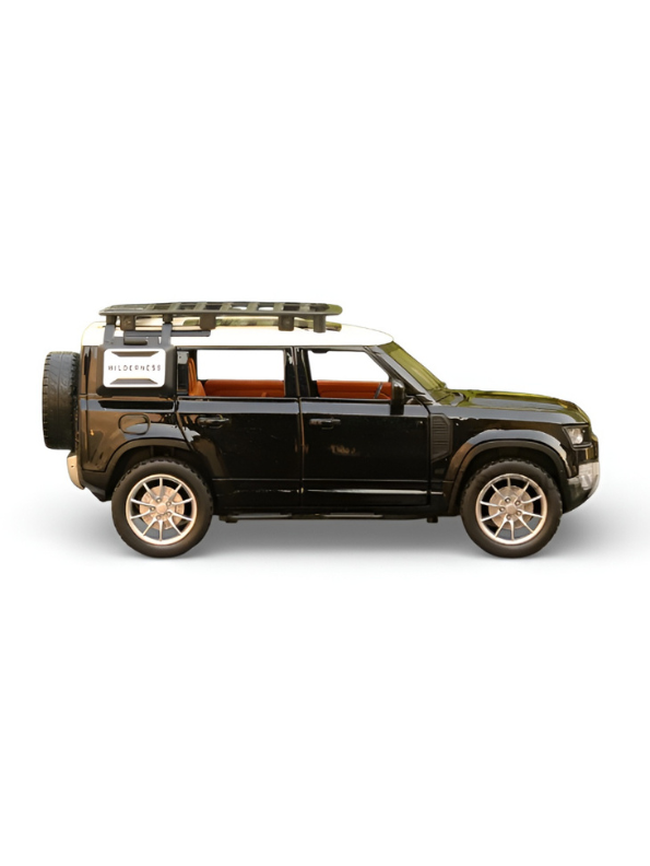 Land Rover Defender 1:22 Scale Die-Cast Toy Car – Opening Doors, Hood & Trunk, Metal Model SUV.
