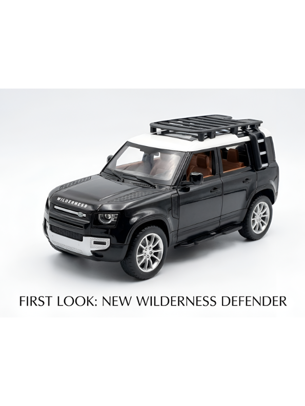 Land Rover Defender 1:22 Scale Die-Cast Toy Car – Opening Doors, Hood & Trunk, Metal Model SUV.