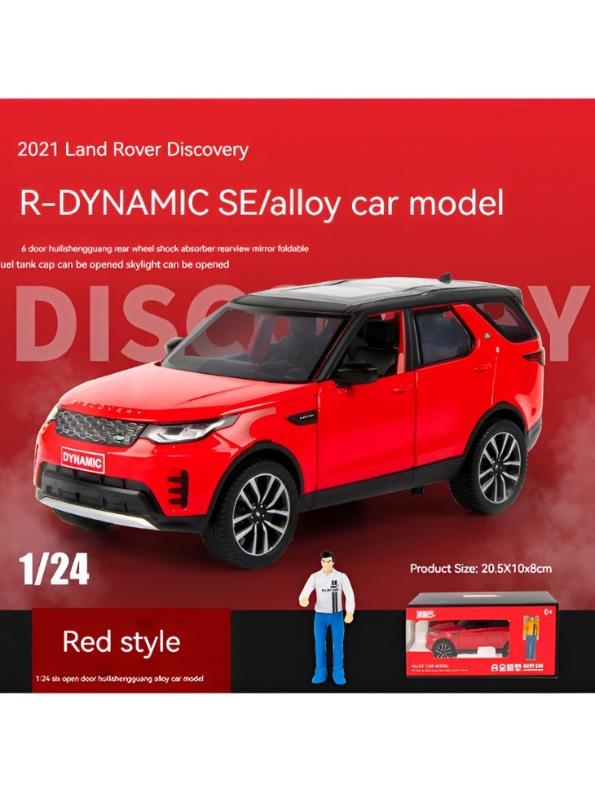 Land Rover Discovery R-Dynamic SE Scale 1:24 Diecast Car Red LMI16732.
