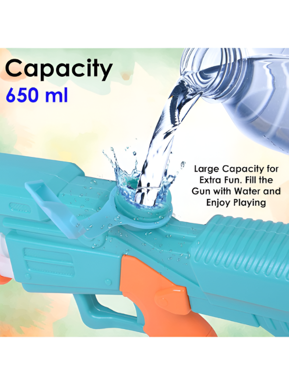 Large Capacity Automatic Water Blaster – High-Power Pichkari Gun Toy - Green.