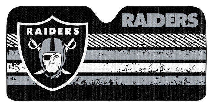 Las Vegas Raiders Auto Sun Shade - 59"x27"-0