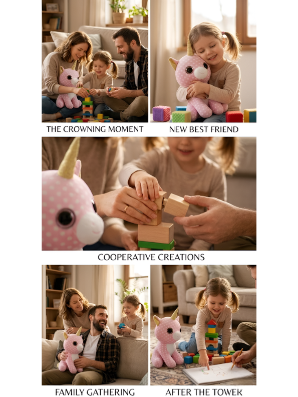 Light Pink Polka Dot Unicorn Plush – 7-Inch Sparkle Horn Soft Toy for Kids ST16520