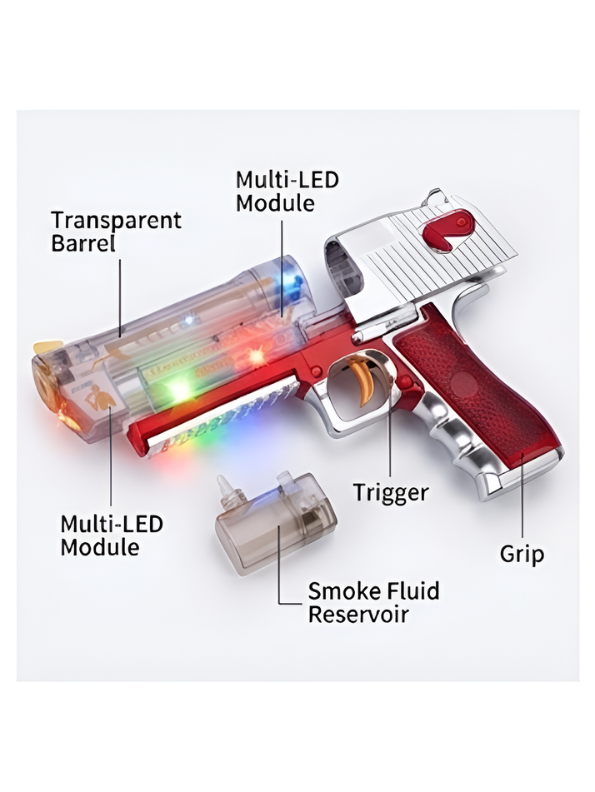 Light-Up Toy Pistol with Smoke Effect TV6804.