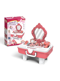 Little Princess Portable 2-in-1 Vanity Dressing Table & Pretend Makeup Beauty Salon Suitcase Set MD748