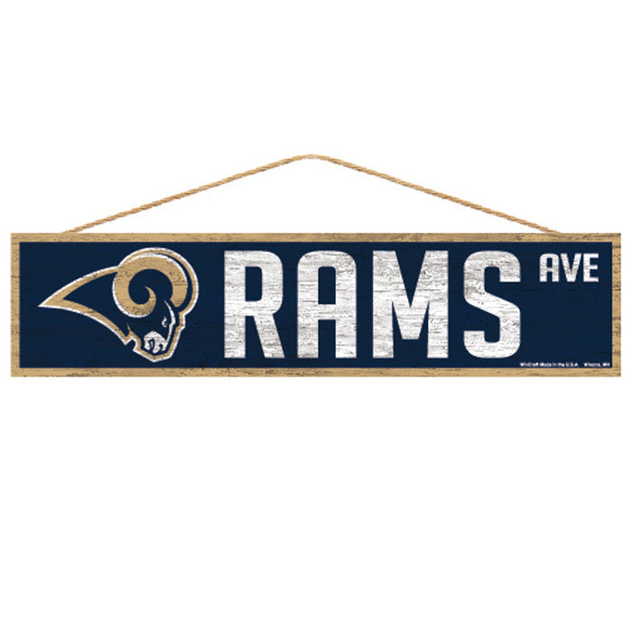 Los Angeles Rams Sign 4x17 Wood Avenue Design-0