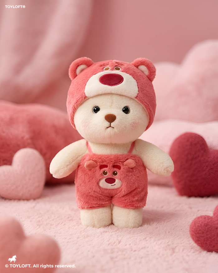 Lotso Costume Plush Bear Doll – 8" Cute Soft Stuffed Toy ST15739