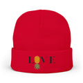 LOVE Pineapple Embroidered Knit Beanie