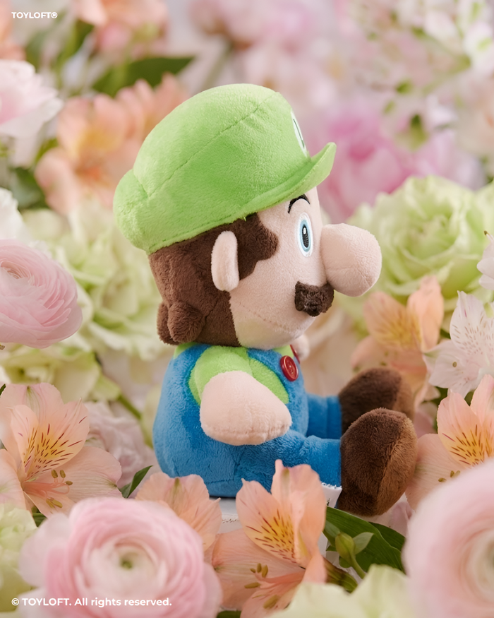 Luigi Super Mario Soft Toy - 7 Inch Plush Stuffed Toy with Green Cap ST15973.