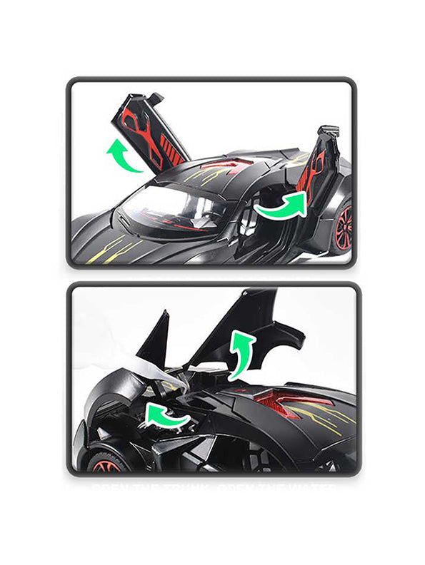 Lykan Hyper sport Model 1:24 Scale Diecast Car - Black Metal Collectible | TV-O-24 TV-O-24 - Toyloft