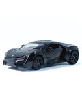 Lykan Hypersport Die-Cast Model Car - 1:32 Scale Black Supercar Toy LMI13892