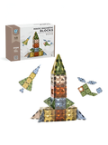 Magic Magnetic Blocks Building Block Set - 48 PCS STEM Tiles & Shapes Set - Educational Toy for Kids TV2312