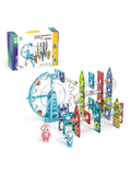 Magic Magnetic Blocks Marble Run Building Block Set - 109 PCS Ferris Wheel & MUSIC TOY Building Block Set - STEM Educational Toy TV1137