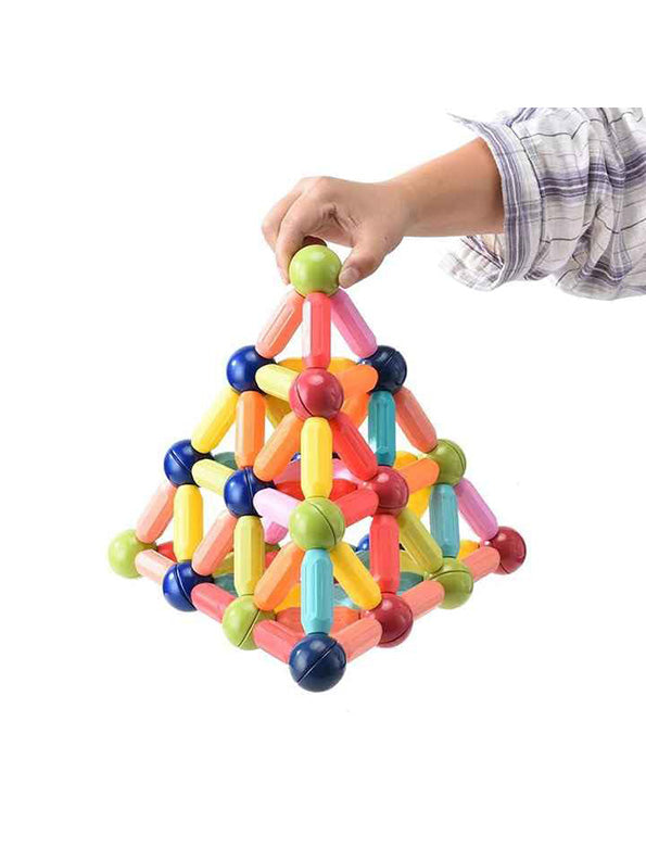 Magnetic Building Sticks Blocks Toys 80 Pcs (NXL-10) - Toyloft