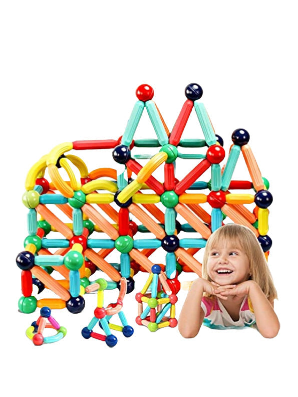 Magnetic Building Sticks Blocks Toys 80 Pcs (NXL-10) - Toyloft